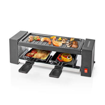 Raclette / Gourmet-Set | 2 Personen | 400 W | 23 x 10 cm | Antihaftbeschichtung