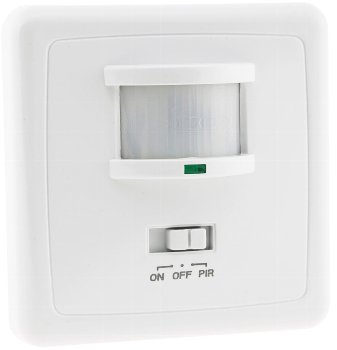 Unterputz PIR-Bewegungsmelder 160°, LED geeignet, 3-Draht Technik, weiß Unterputz PIR-Bewegungsmelder 160°, LED geeignet, 3-Draht Technik, weiß
