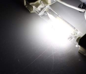 LED Strahler R7s "Glas RS78" / 360°, 510lm, 78mm, 4000k / neutralweiß