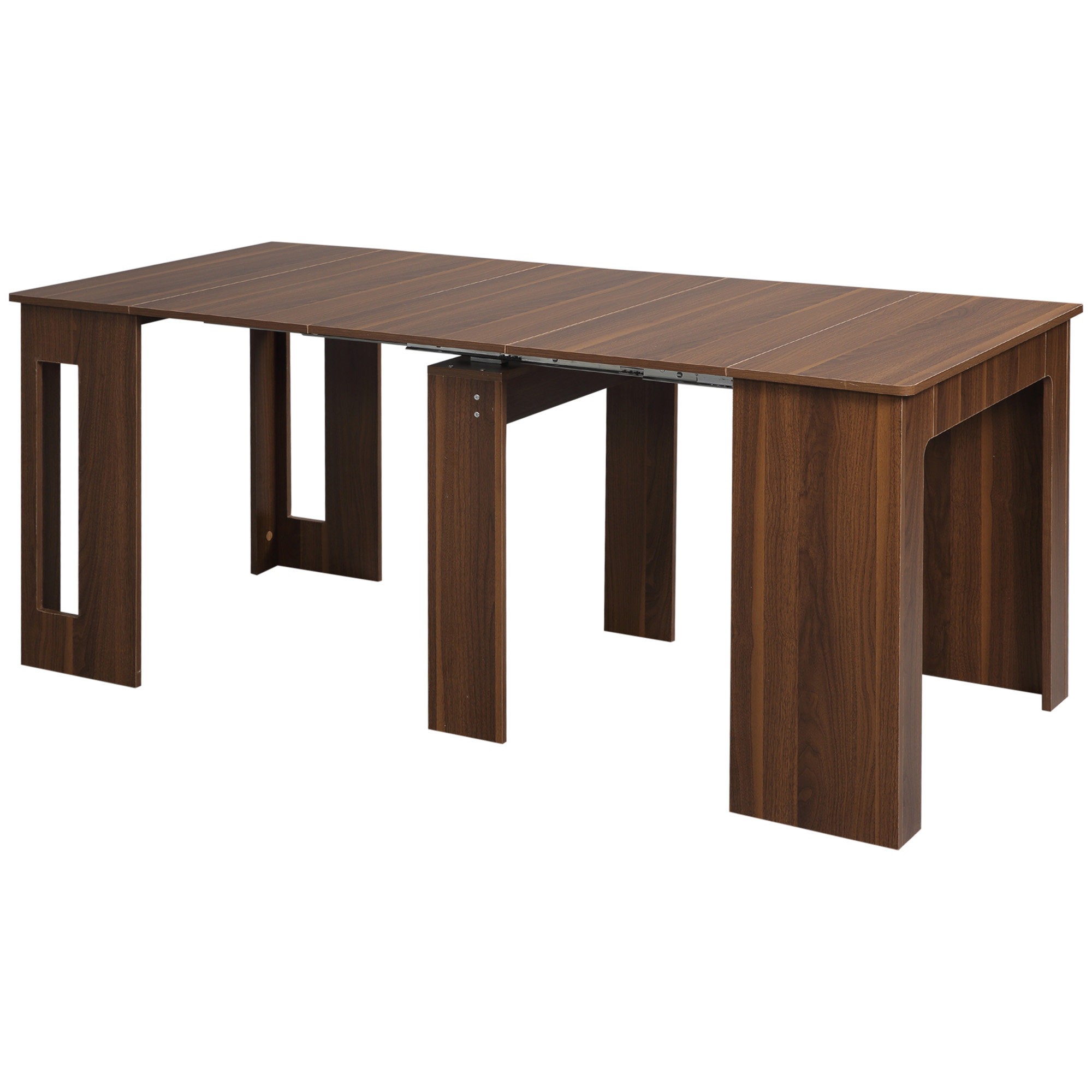 ausklappbarer Esstisch, ausziehbarer Esstisch  Esstisch, mobil, modernes Design, 180cm x 85cm x 75cm, Braun