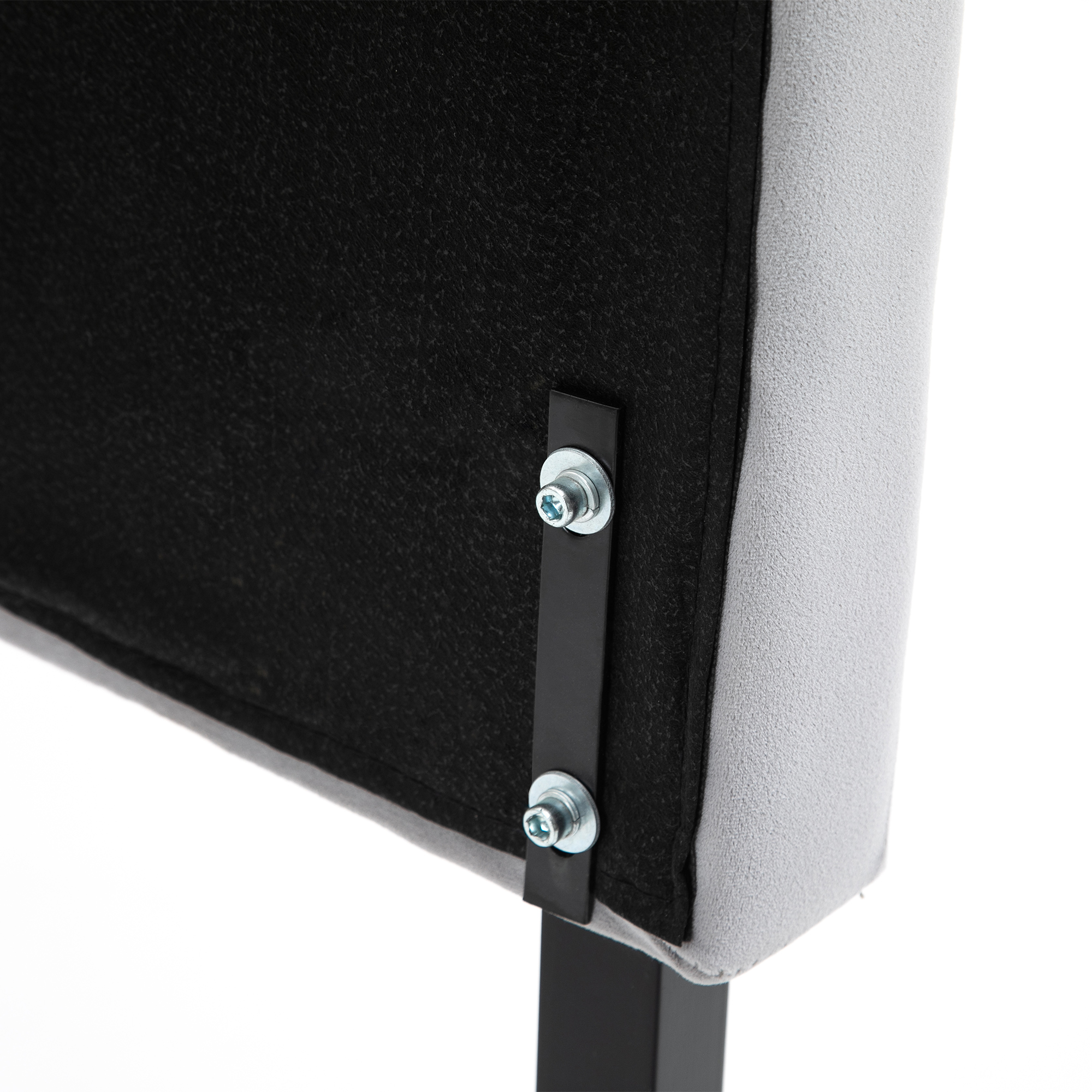 Kopfteil für Bett Polsterkopfteil Bett Kopf Rückenlehne Bettkopfteil in grau Pappel Samt Stoff 185 x 8 x 134 cm