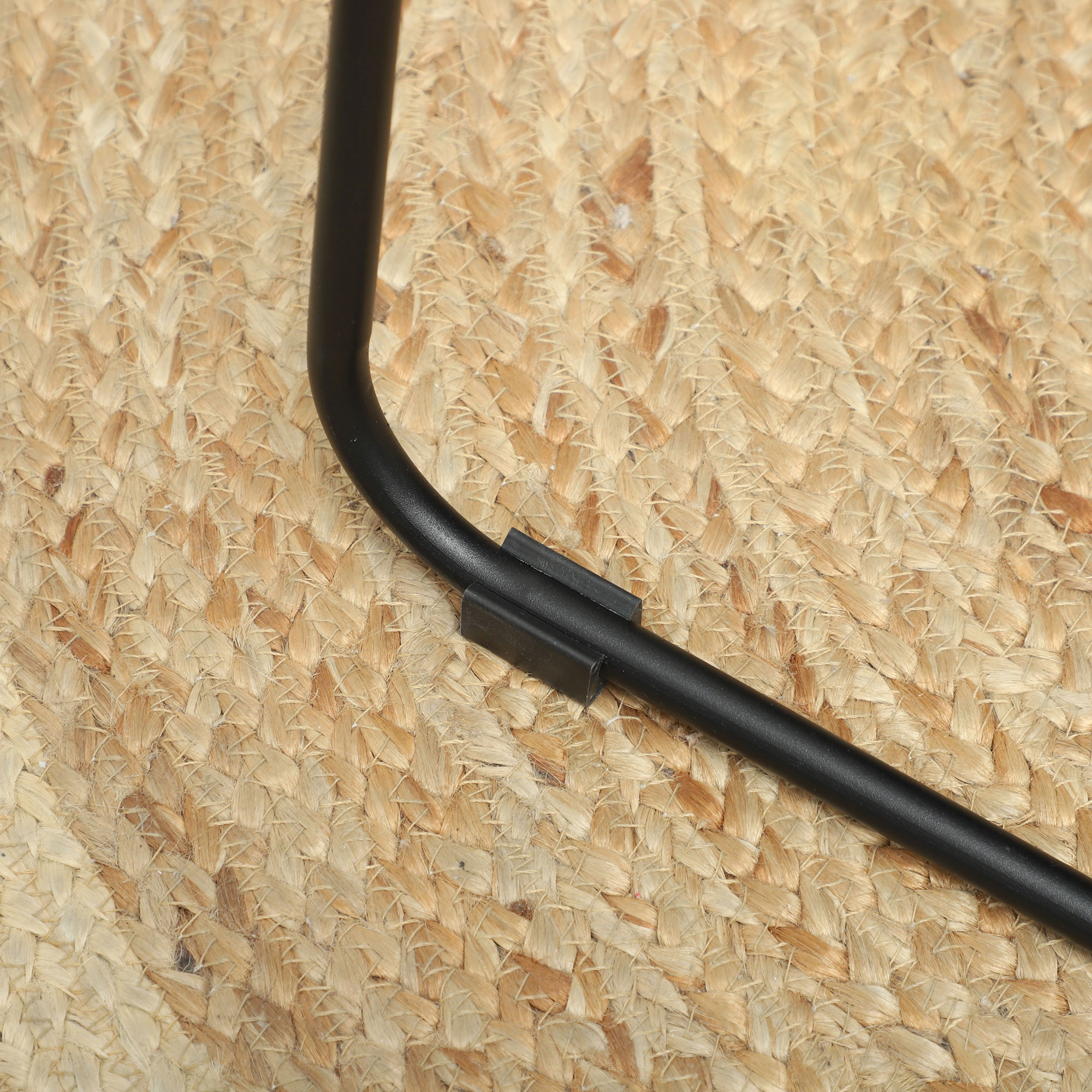 Ganzkörperspiegel, ohne Rahmen, freistehend/Wandmontage, Metallständer, 50x150 cm, Schwarz