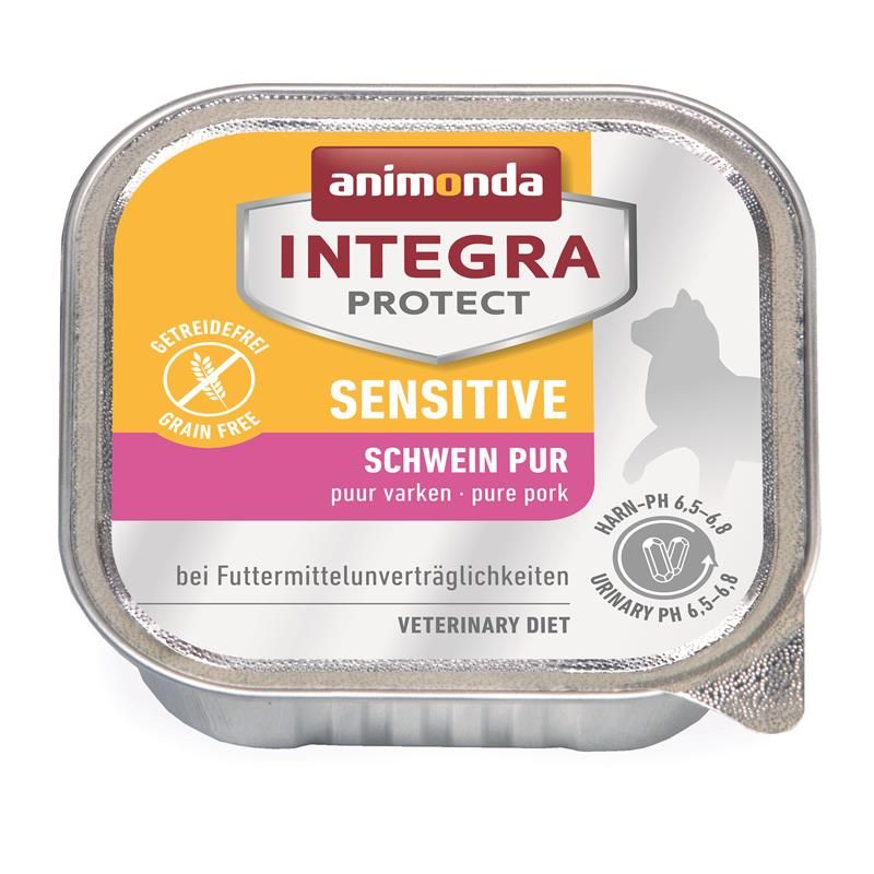 Animonda Cat Schale Integra Protect Sensitiv mit Schwein pur 100g
