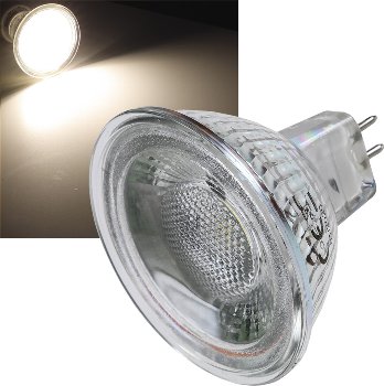 LED Strahler MR16 "H50 COB", 4000k, 460lm, 12V/5W, neutralweiß