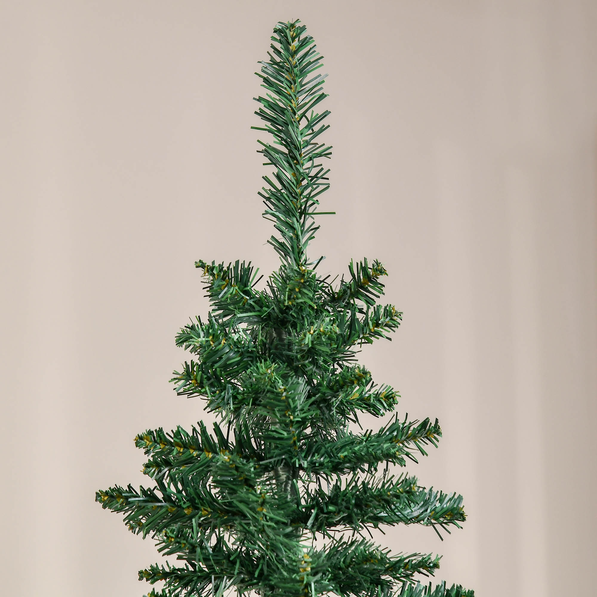 Weihnachtsbaum künstliche Künstliche Tanne Christbaum, inkl Ständer Weihnachtsstern 2,1 m, Grün
