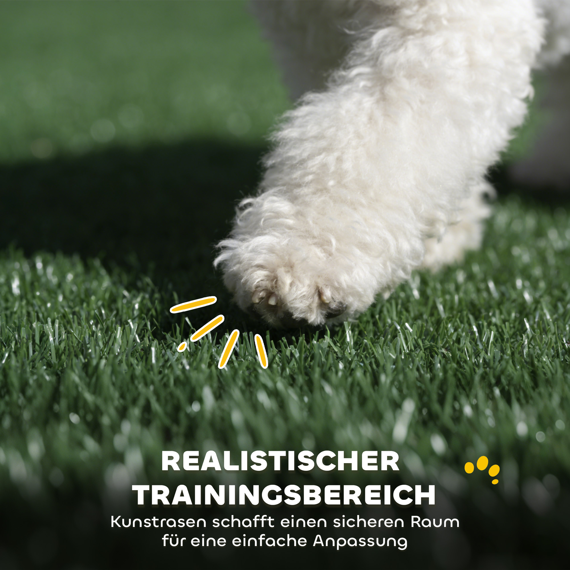 Hundetoilette 75 x 51 cm Hundeklo mit Kunstrasen Welpentoilette mit hohen Wänden herausziehbarer Schale Drainage Schwarz