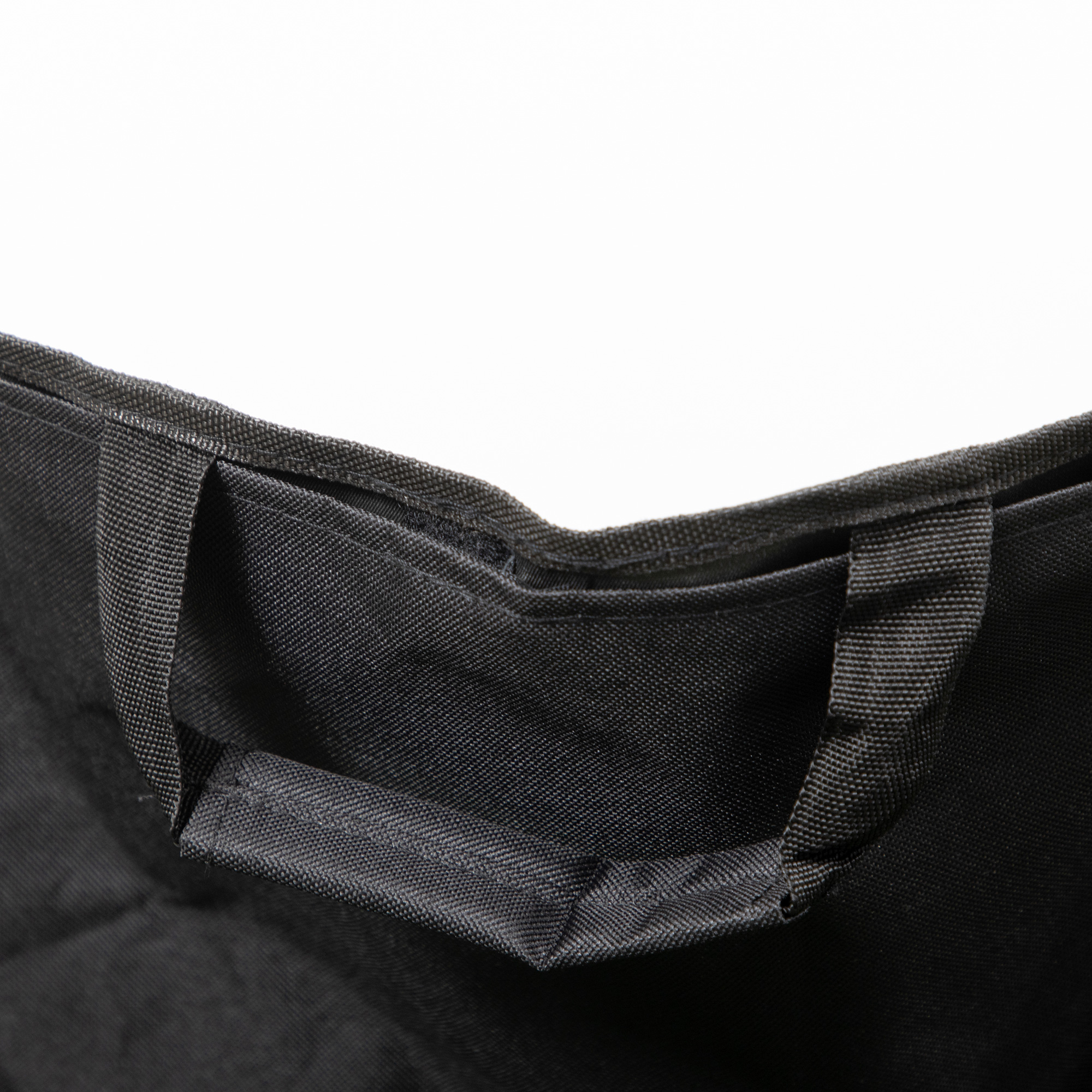 Campingstuhl, faltbar, Stahlrahmen, Stoffsitz, Tragetasche, Schwarz