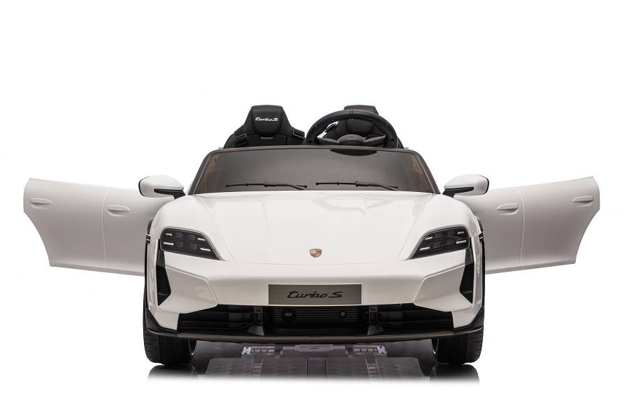Elektro Kinderfahrzeug „Porsche Taycan Turbo S“ - weiß
