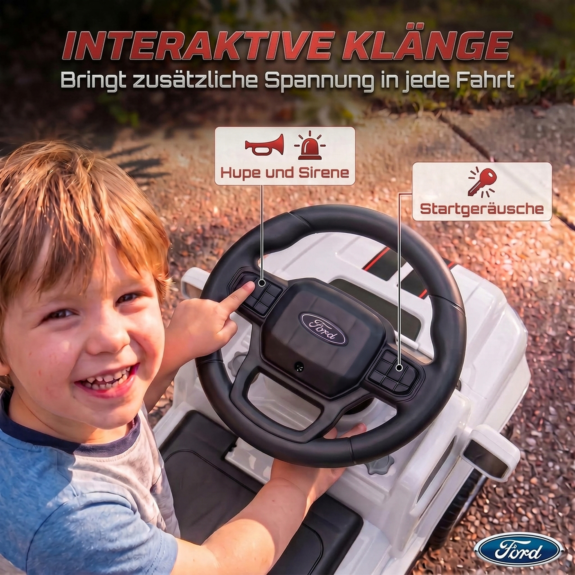Rutschauto für Kleinkinder, Shelby Kinderauto mit hinterem Korb, aufklappbarer Motorhaube, für 18–72 Monate, Weiß