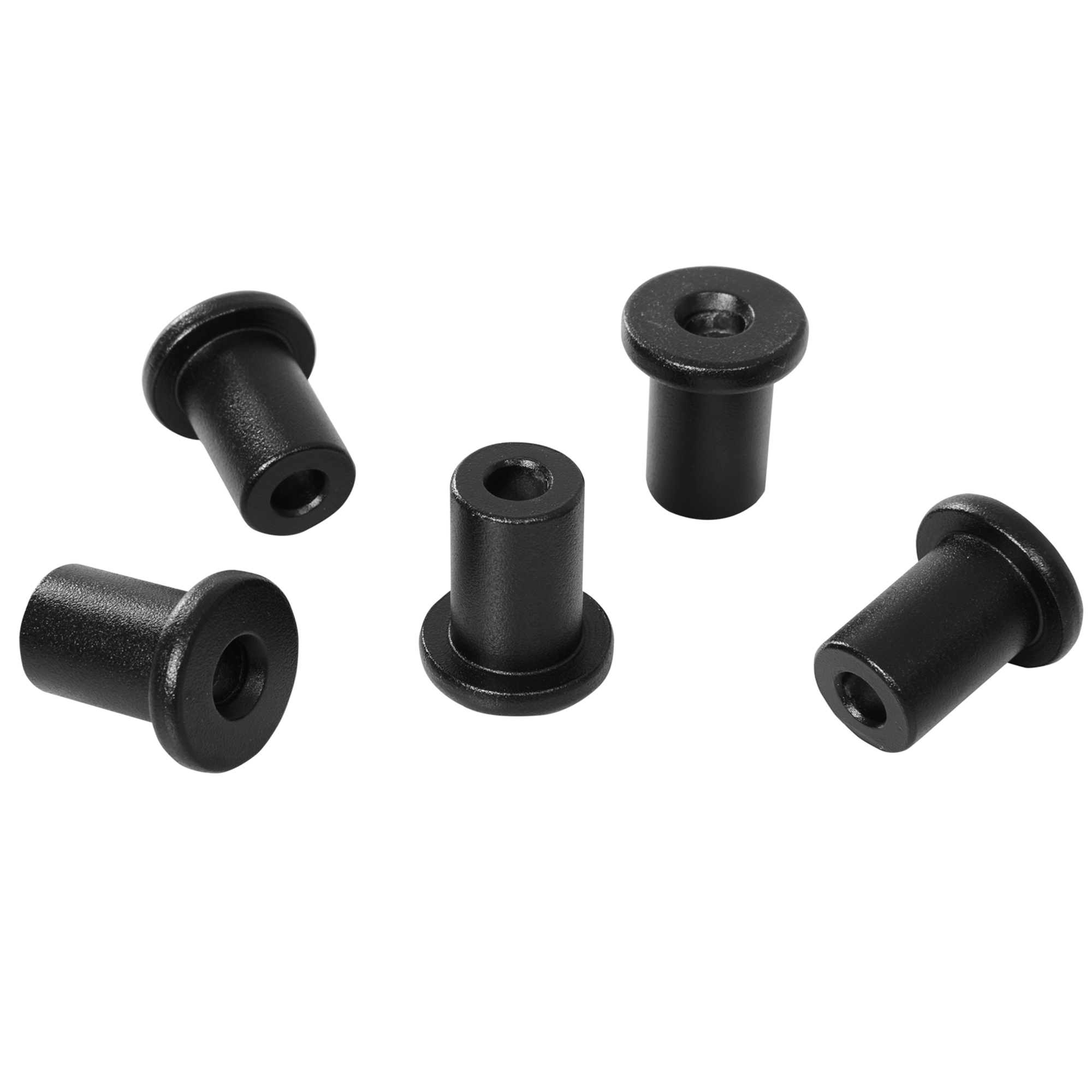 Gleitschienen-Bausatz für Schiebetüren, max, 100 kg Belastbarkeit, Metall, Schwarz, 2 m, Schwarz