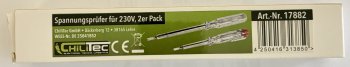 Spannungsprüfer für 230V, 2er Pack, 3x 140mm und 3,5 x190mm
