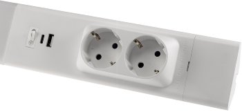 LED Unterbauleuchte "Arusha", weiß / USB A+C PD, 60cm, Licht warmweiß
