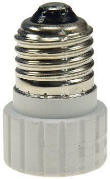 Lampensockel-Adapter, Keramik, E27 auf GU10
