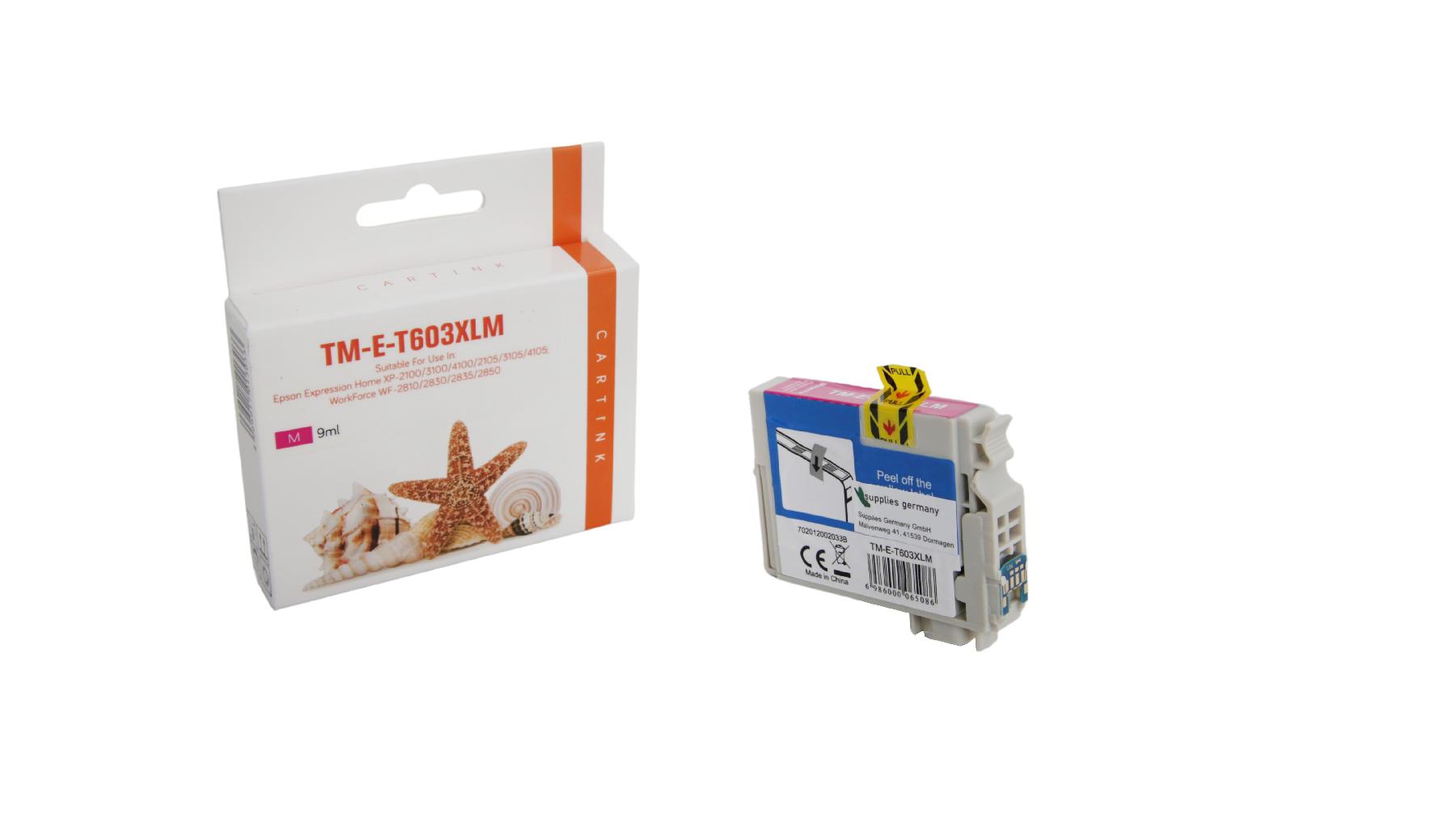 T603XLM alternativ Seestern Tinte magenta für Epson / C13T03A34010 / 9ml / 350 Seiten