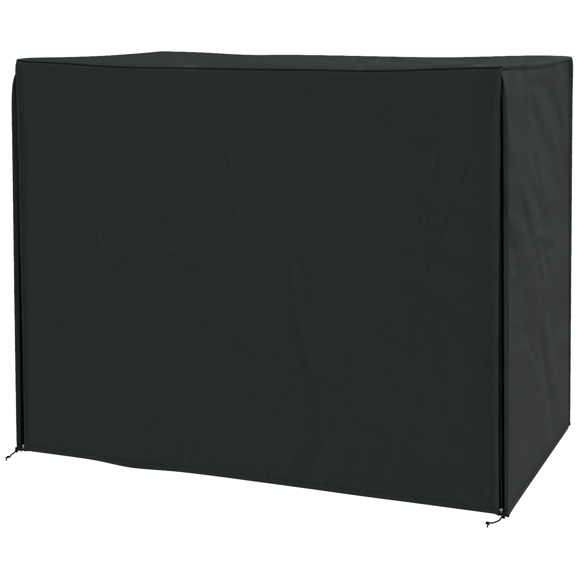 Abdeckung für Hollywoodschaukel, wasserdicht, Polyester, 220x125x172cm, Schwarz