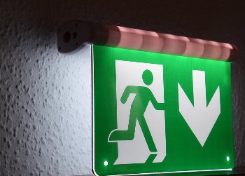 LED Fluchtwegleuchte "NL-8 Multi", Erkennungsw. 25m, IP20, Decken+Wandmont.