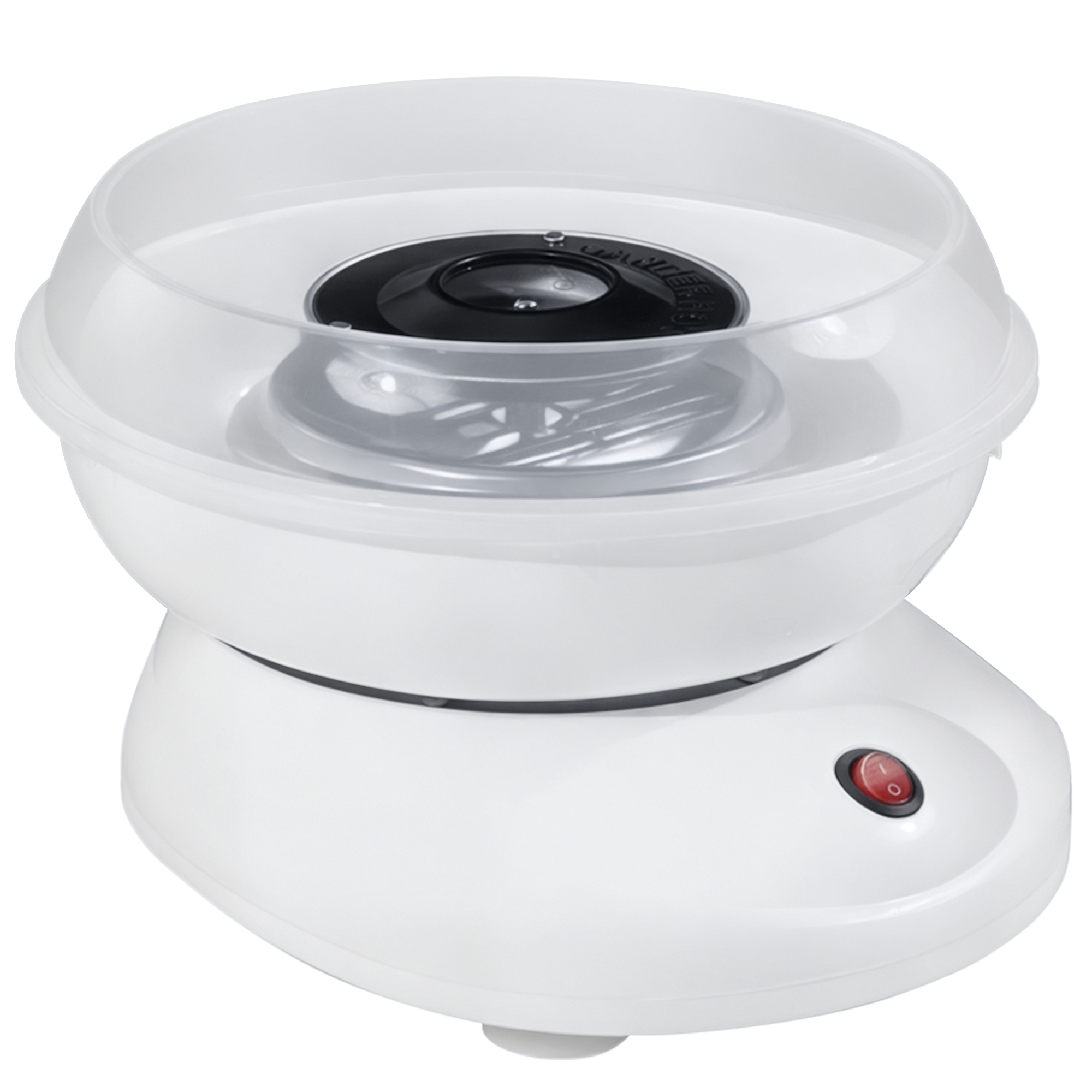 Zuckerwattemaschine für Zuhause Cotton Candy Machine Zuckerwatte Maschine mit Stäbchen und Messlöffel Höhe 18 cm 550W für Kinderfest, Geburtstag, Party Weiß