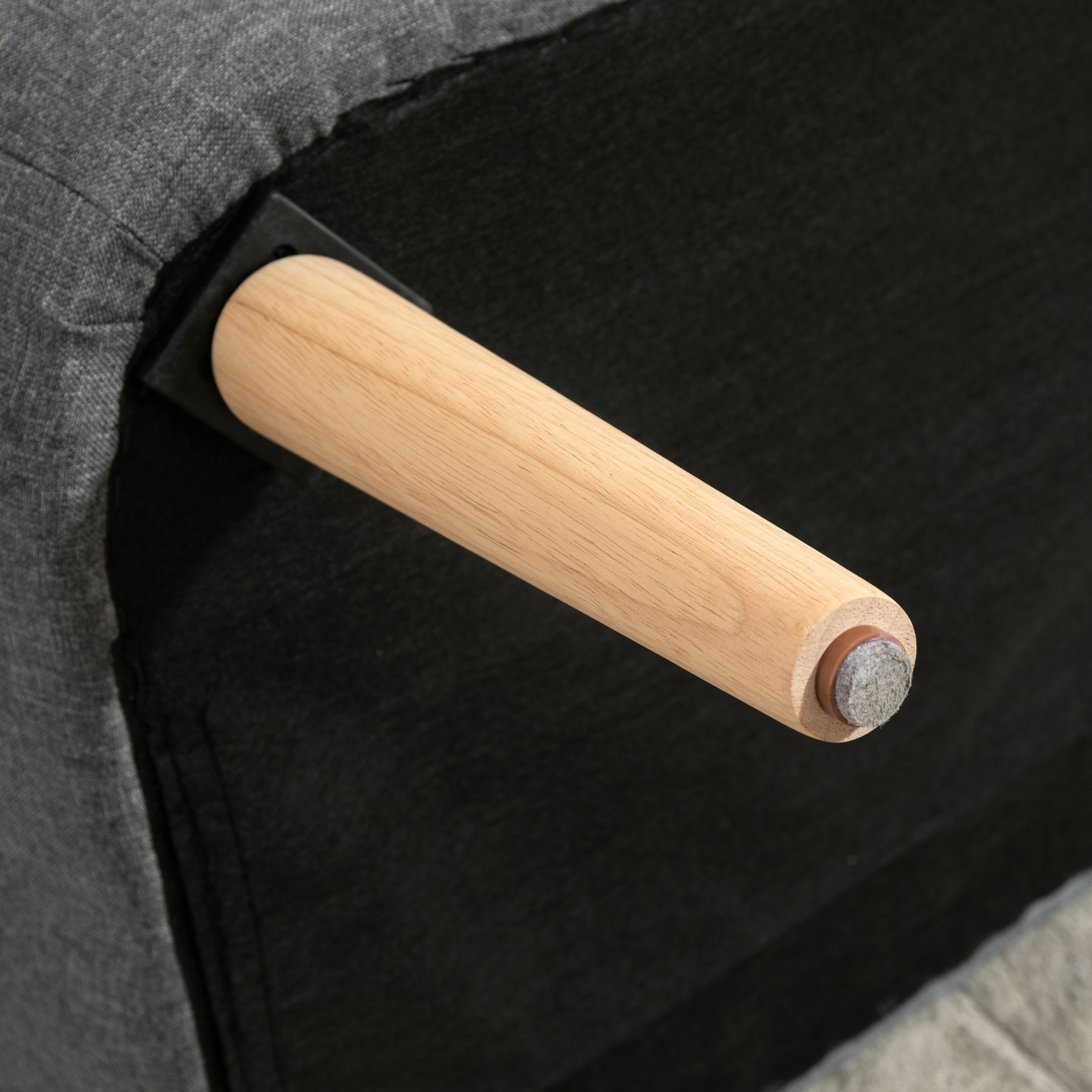 2-Sitzer Sofa, weiche Polsterung, pflegeleichter Bezug, bis 150 kg, 117 x 56,5 x 77 cm, Hellgrau