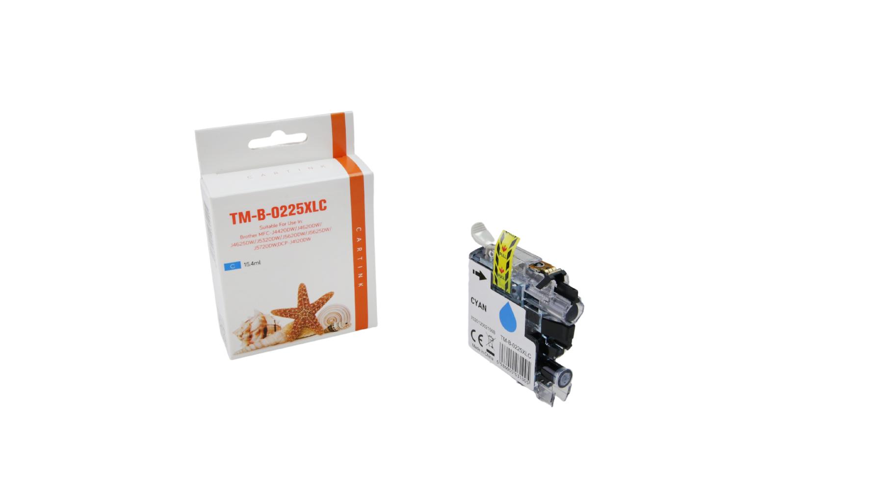 LC225C alternativ Seestern Tinte cyan für Brother / LC225C / 15,4ml