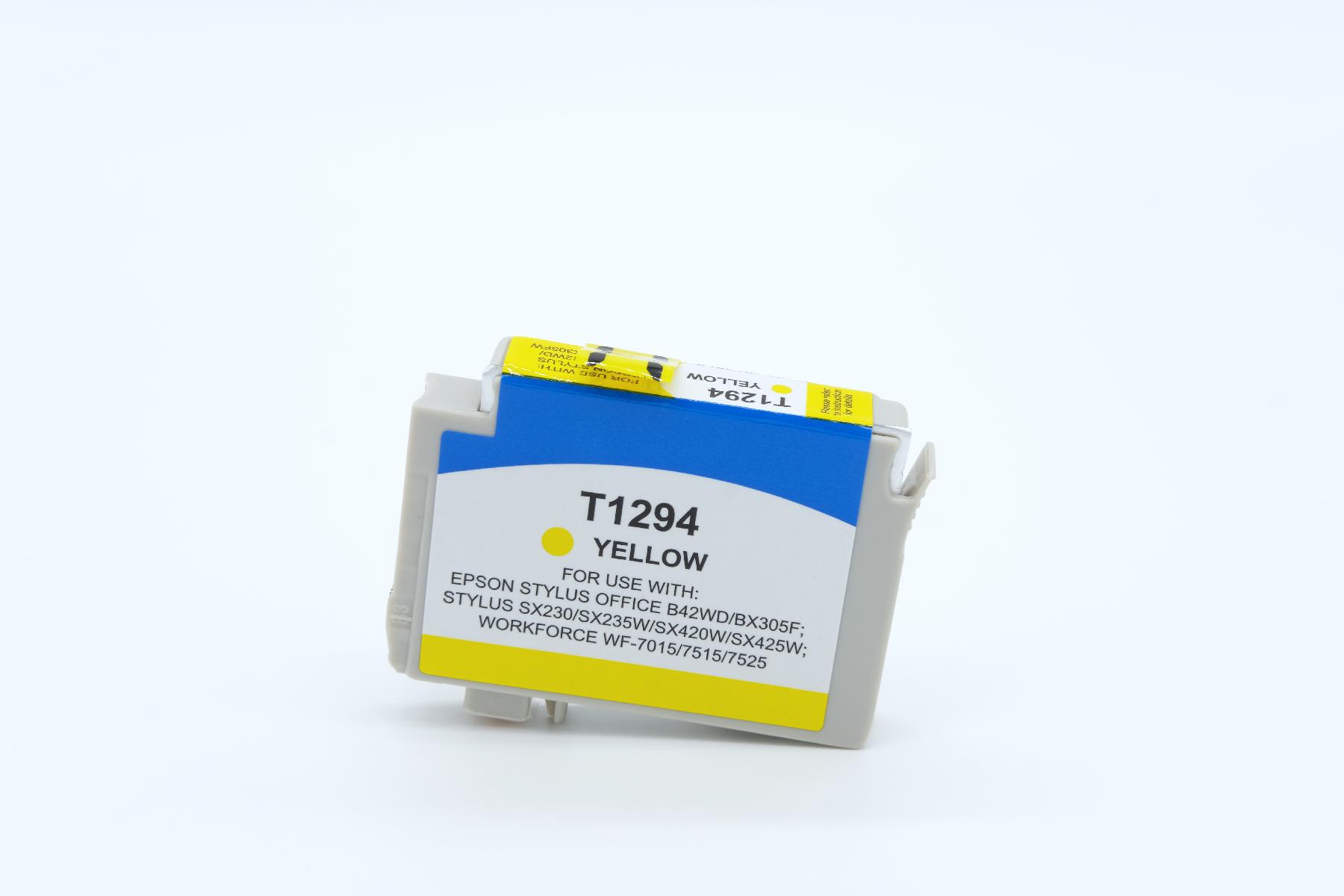 T1294 alternativ Tinte yellow für Epson / C13T12944010 / 7ml