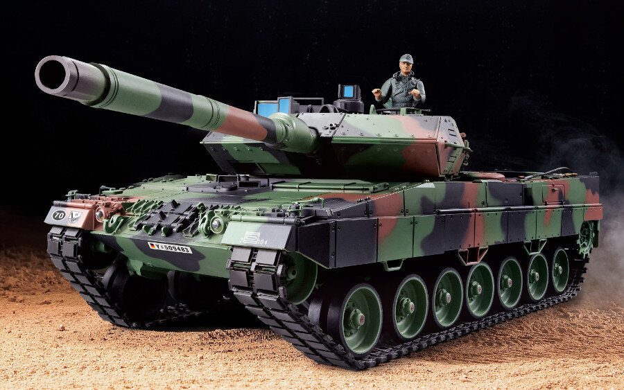 RC Panzer "Leopard 2A6"  - Metallgetriebe & Metallketten