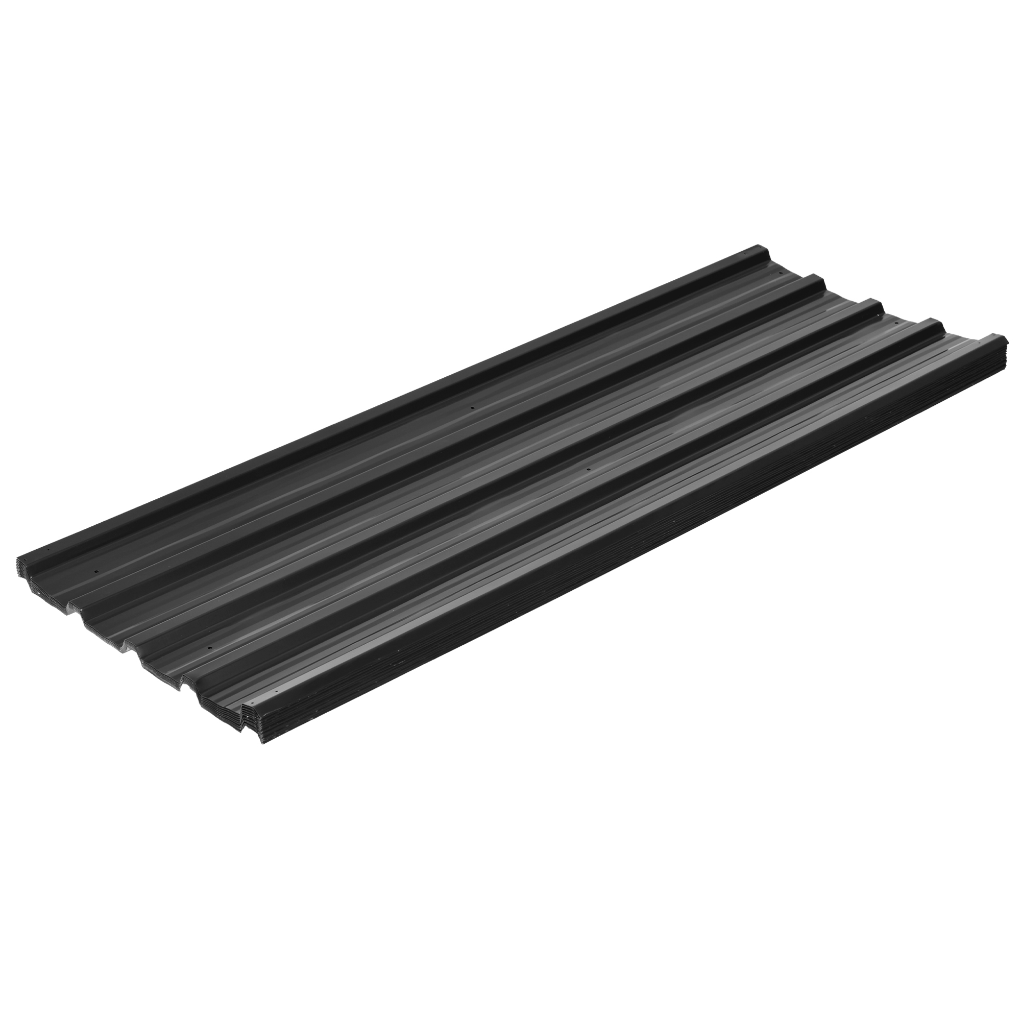 12 Stück Trapezblech 129x45cm 7m² Verzinkt Dachblech 0,25 mm Wetterfest Profilblech Dunkelgrau