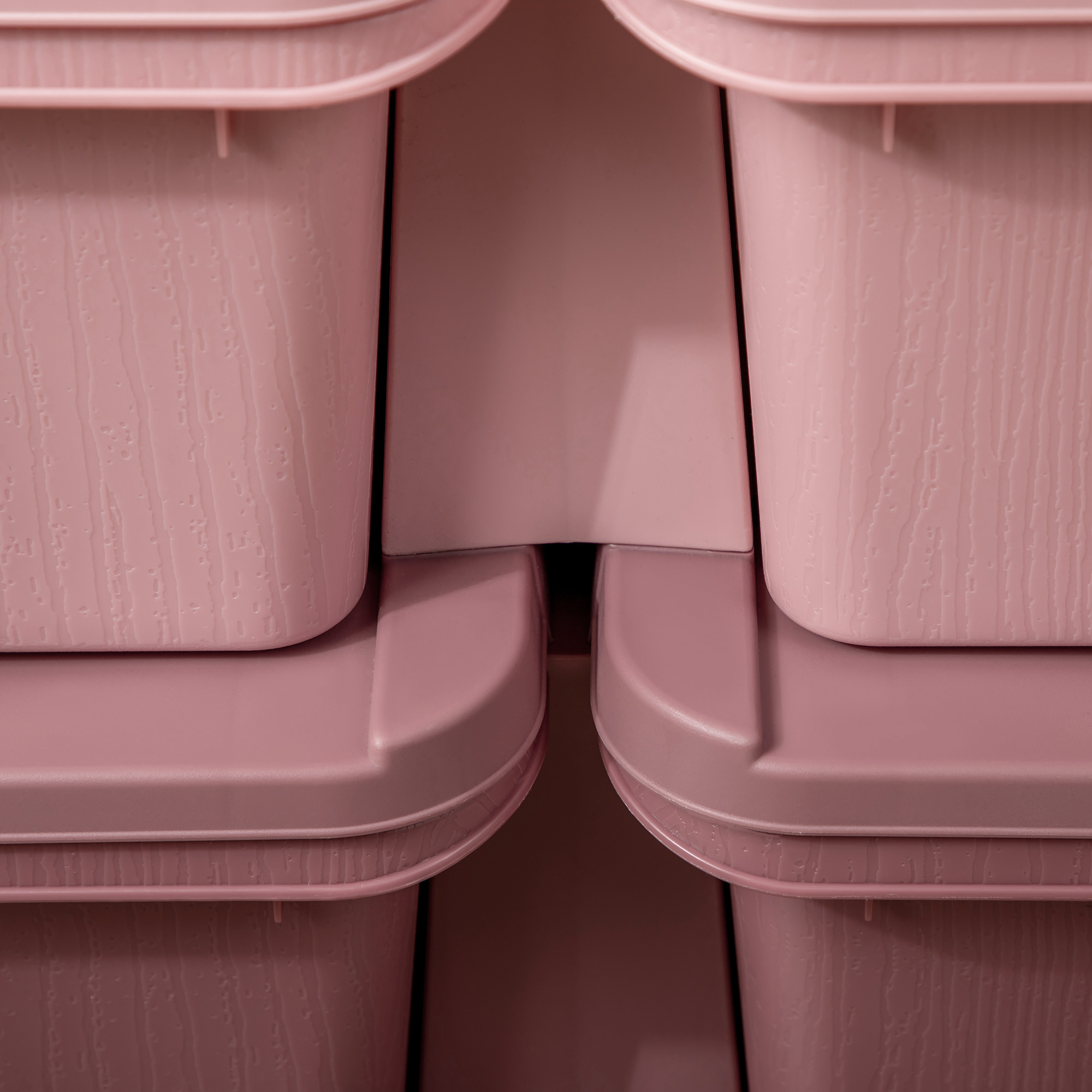 Aufbewahrungsbox für Kinder, Kinder-Aufbewahrungsbox, 3 Schubladen, Rosa