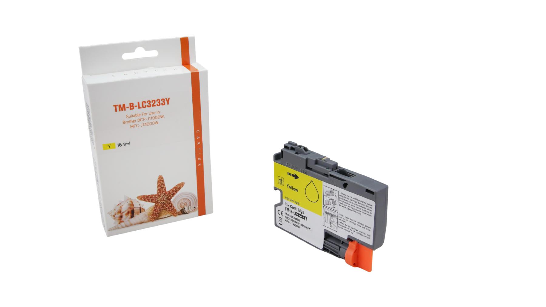 LC3233Y alternativ Seestern Tinte gelb für Brother / LC3233Y / 1.500 Seiten