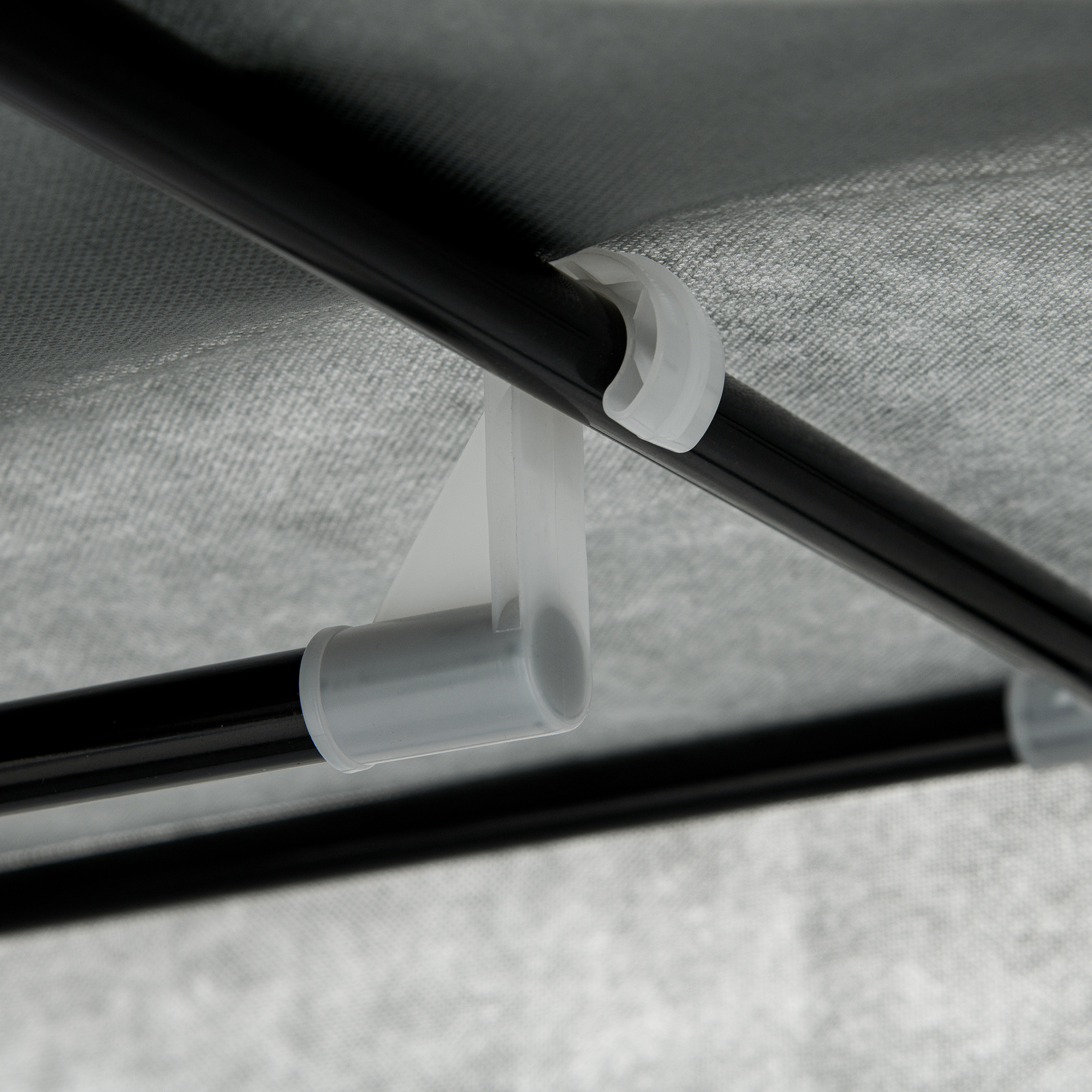 Stoffschrank Kleiderschrank faltbarer Schrank, 1 Kleiderstange, 6 Regalböden, 102 x 42.5 x 162.5 cm, Grau