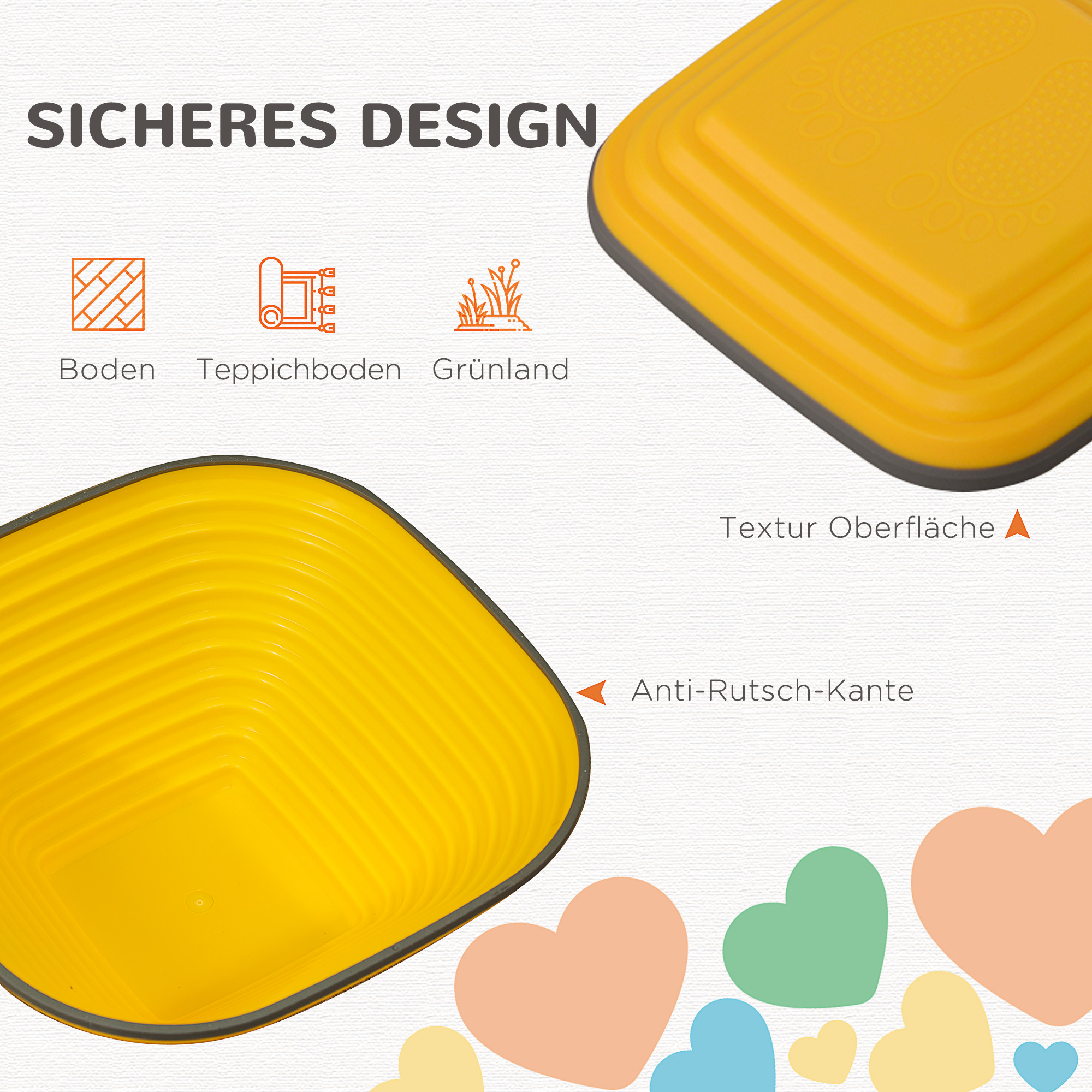 Balance-Trittsteine für Kinder, 11 Teile, Rutschfest, Hindernislauf-Steine, für Motorik-Förderung, Kunststoff, Bunt