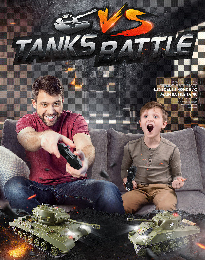 RC Panzer Battle 2er Set - Infrarot Kampfsystem - Gefechtssimulation