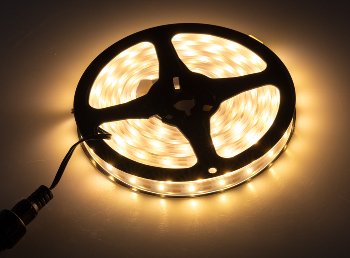 LED Solar LED-Stripe 3m, warmweiß 3000K, IP44, Dämmerungssensor