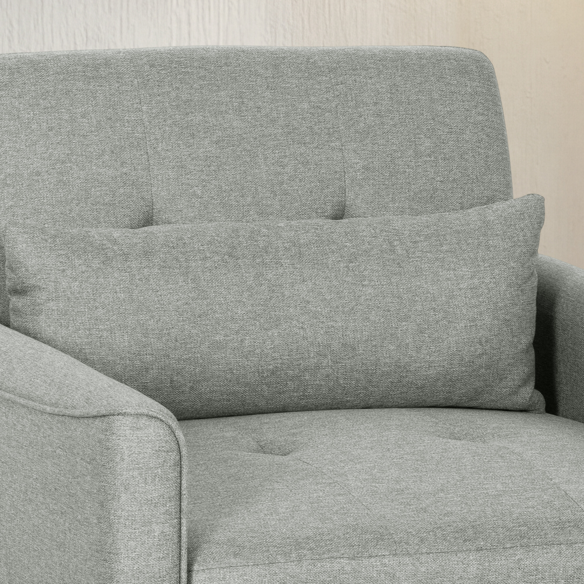 3-in-1 Schlafsessel, Ausziehbarer Sofa-Bett Sessel mit Verstellbarer Rückenlehne, Grau