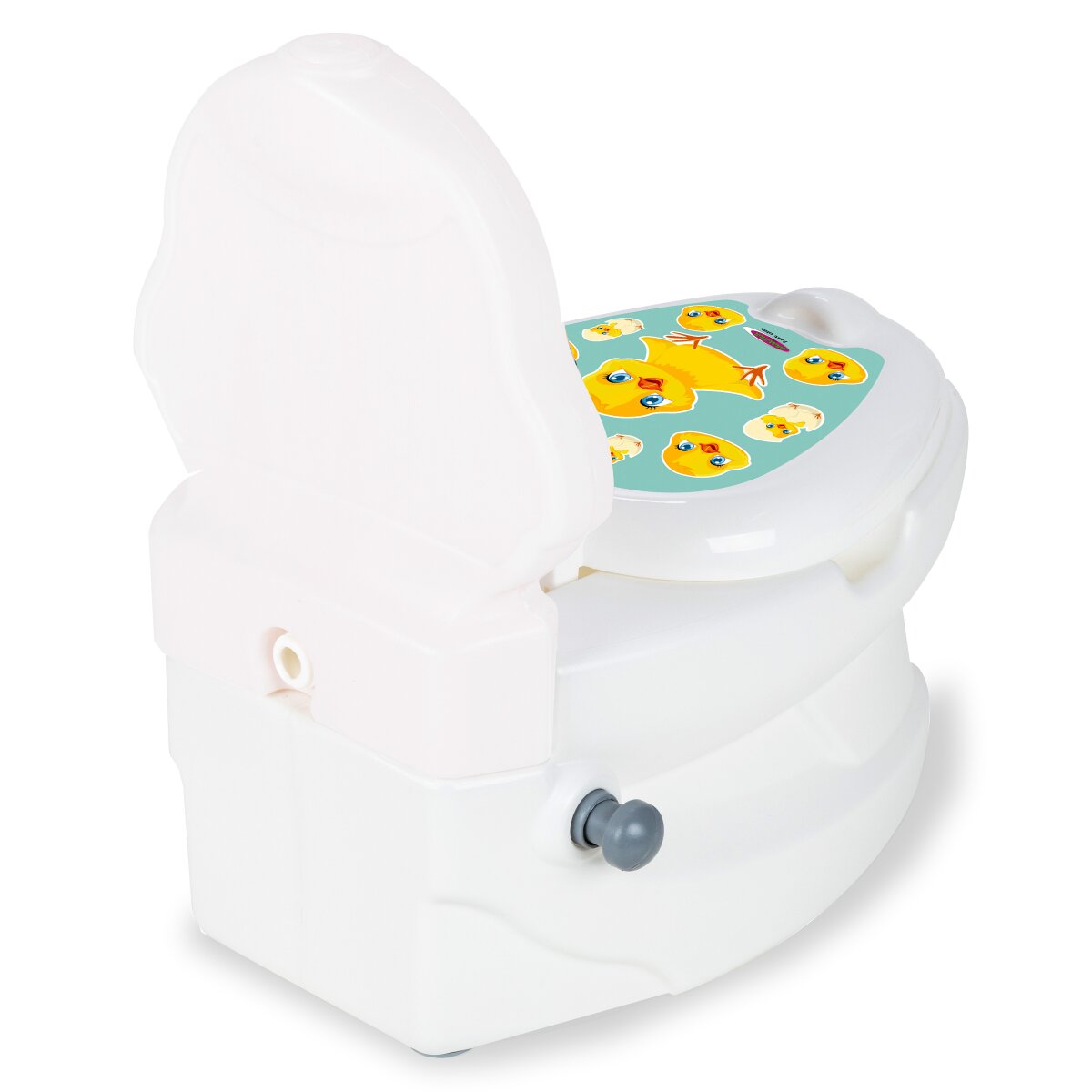 Meine kleine Toilette Küken mit Spülsound und Toilettenpapierhalter