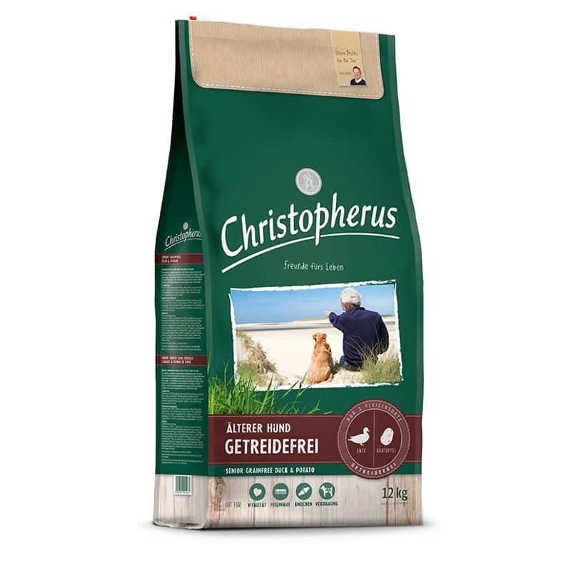 Christopherus Getreidefrei Senior Ente + Kartoffel - 12 kg Christopherus Getreidefrei Senior Ente + Kartoffel - 12 kg