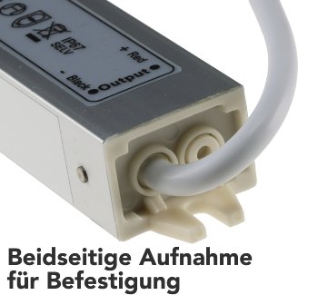 LED-Trafo IP67 wasserdicht, 1-20W, Ein 220-240V, Aus 12V= Konstantspannung