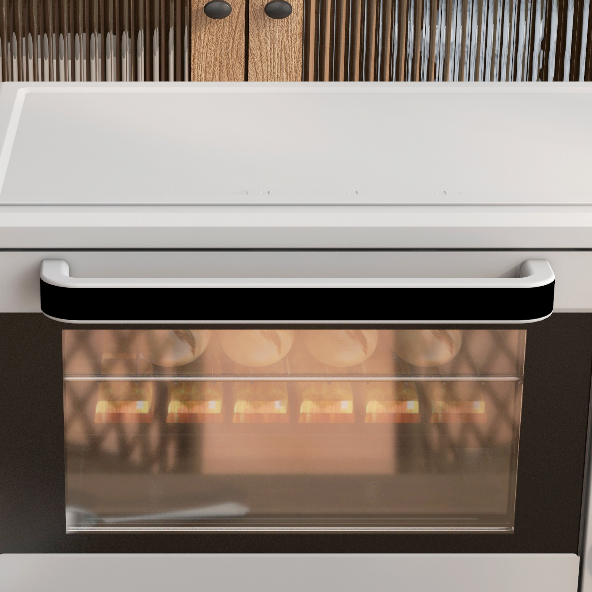 Minibackofen, 21 L Toasterofen mit 1 Drahtgestell und 1 Backblech, 3 Kochmodi, 100 °C-230 °C, Edelstahl, Glas, Silber