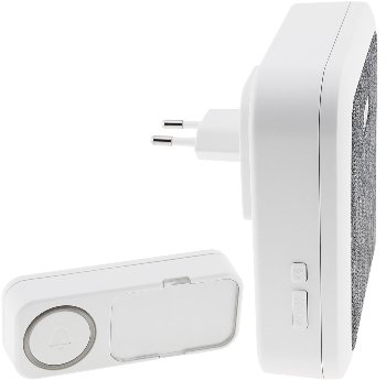 Funk Türklingel "Orchestra" Steckdosenv., bis 150m, 52 Melodien, Taster IP55