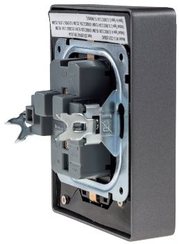 MILOS Schutzkontakt-Steckdose 2-fach / 250V~/ 16A, 1x UP, anthrazit