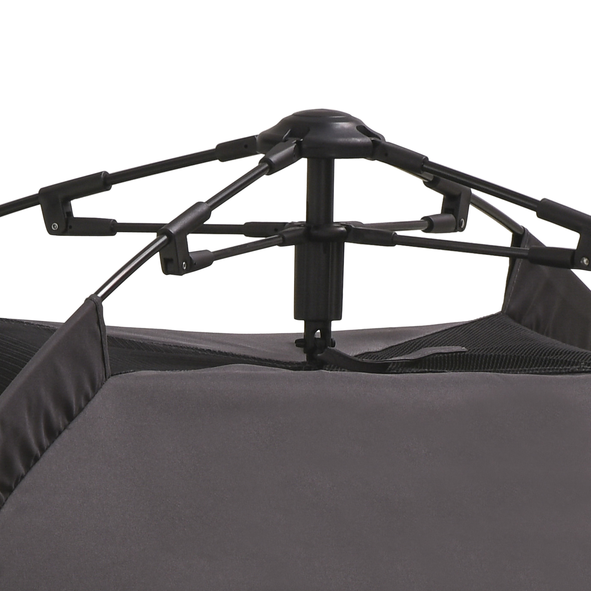 Haustierzelt Hundezelt Outdoor Tierzelt, 110 cm x 110 cm x 85 cm, Bodenspieße +  Transporttasche, Grün + Schwarz