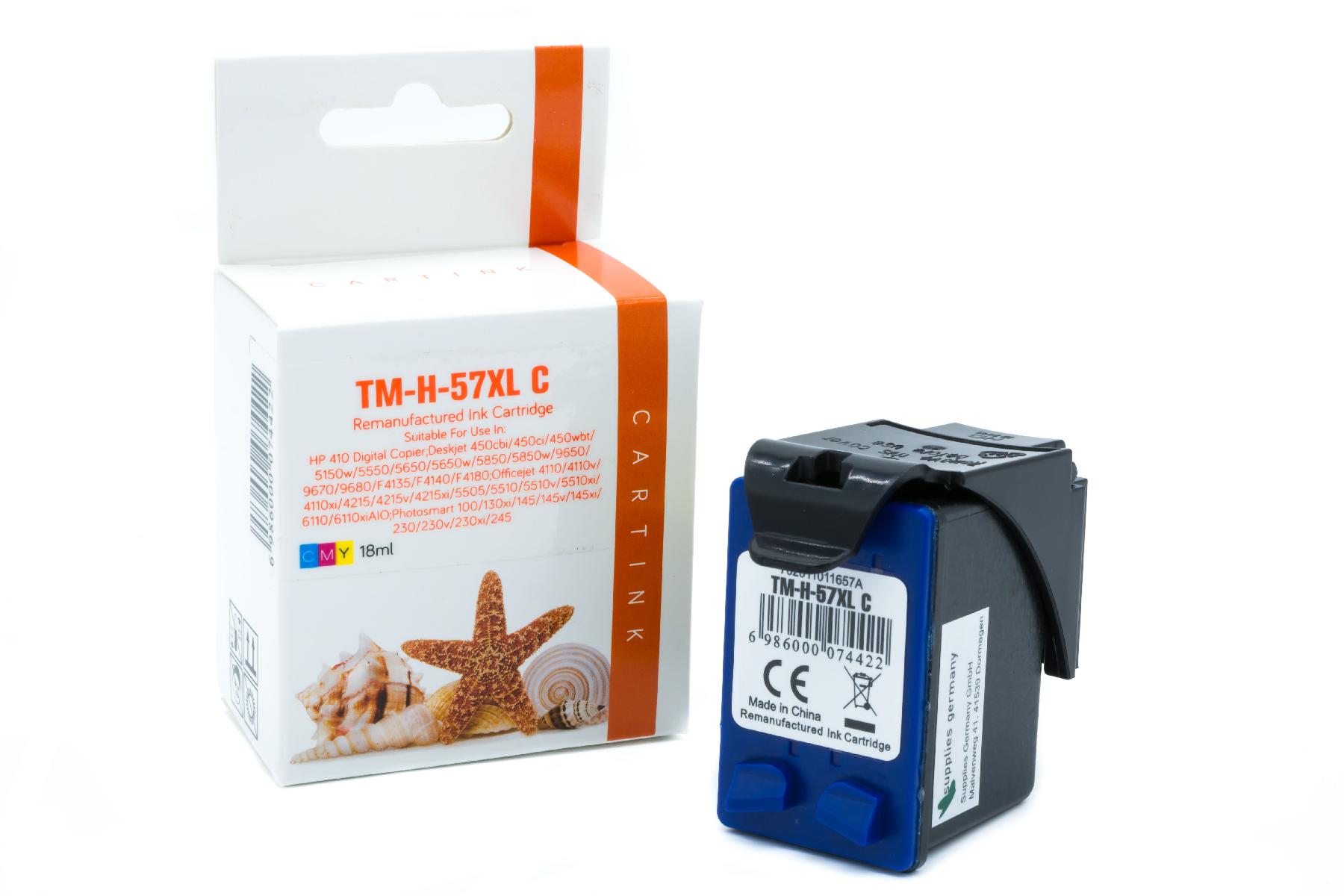 57 Refill Tinte Color für HP / C6657A / 17