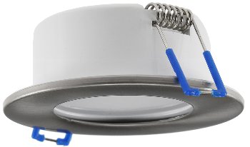 LED-Einbauleuchte "Flat-30 FR-R" 3000K / Ø85x30mm, 5W, 590lm, IP44, rund, poliert