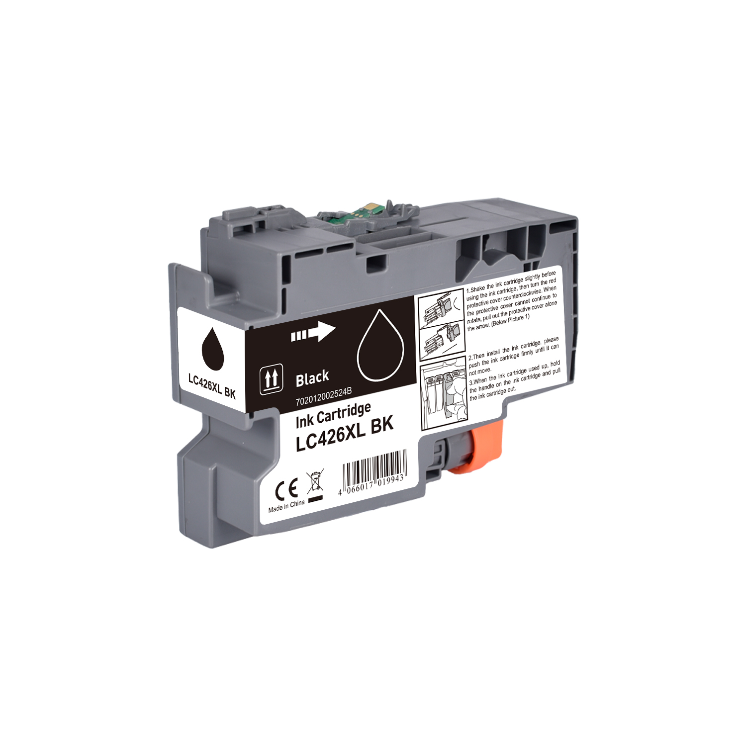 LC426XLBK alternativ (Pigment) Tinte black für Brother / LC426XLBK / 124ml