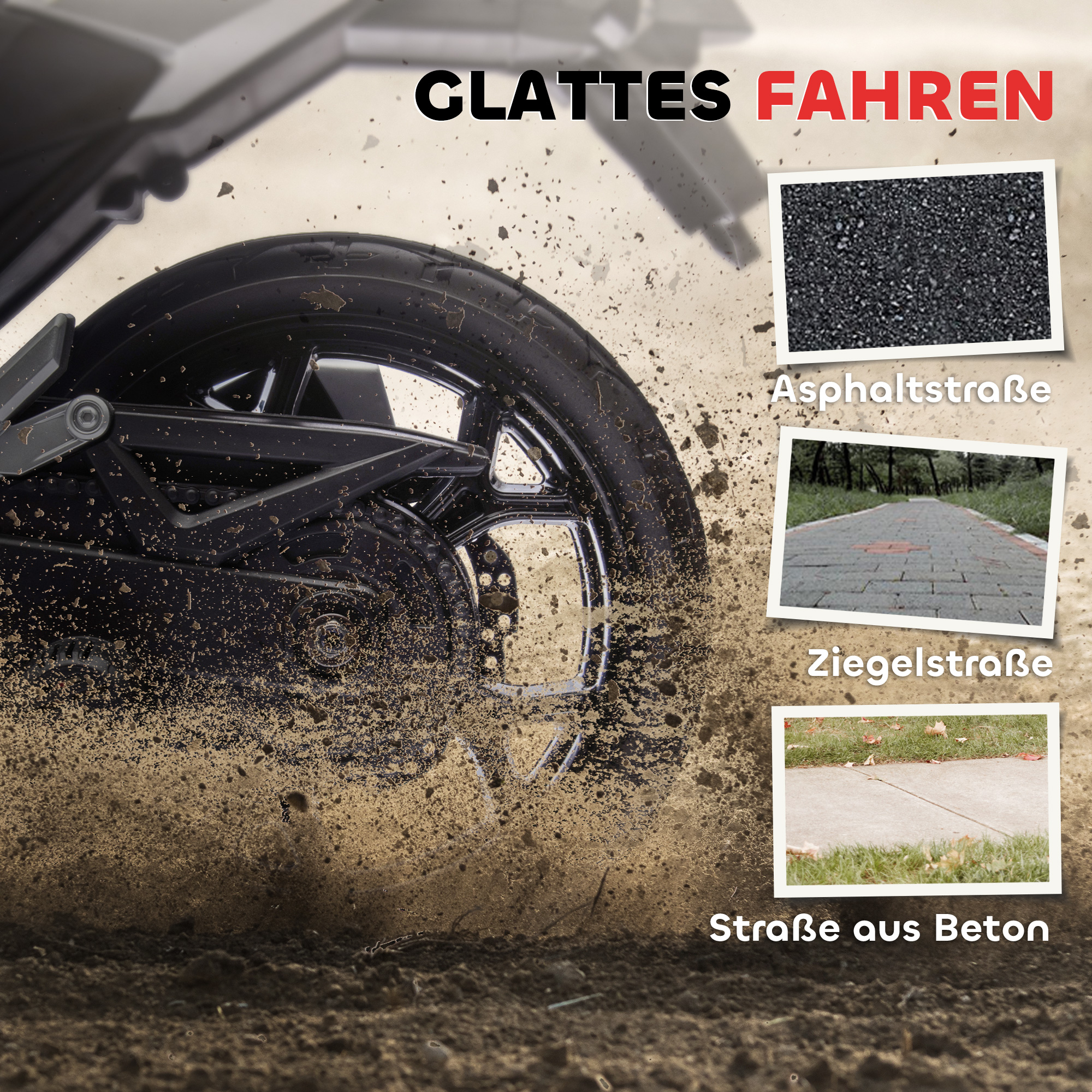 Elektro-Kindermotorrad, Honda, 3 km/h, Musik & Licht, 3-6 Jahre, bis 30 kg, Gelb