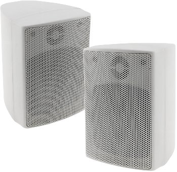 Satelliten Lautsprecher "CTB-40W" Paar, 40W, 8Ohm, 130x95x115mm, weiß