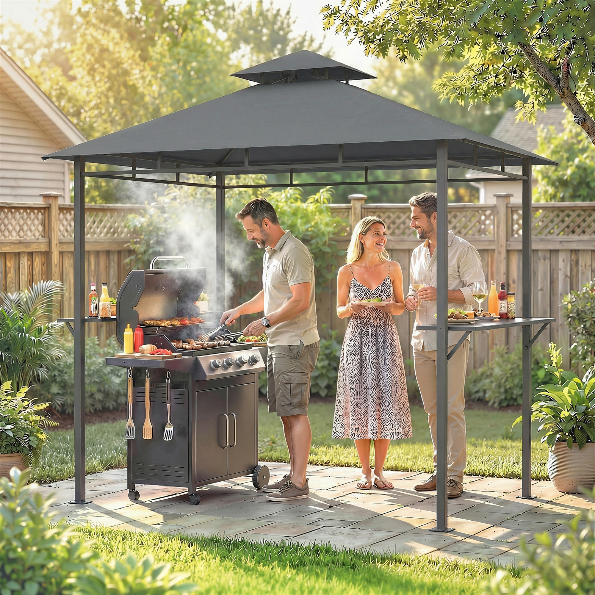 outsunny-grillpavillon-2-4-x-1-4-m-windfest-grilluberdachung-mit-doppeldach-luftungsoffnung-seitenregalen~24DEA7V6HQO00