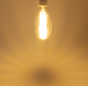 LED Filament-Lampe E27 50W "FHE-50" / 7841lm, 2700K, warmweiß, ØxH 9x24cm