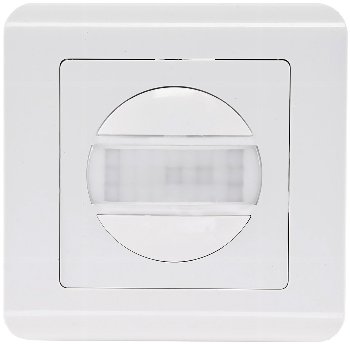 Unterputz PIR-Bewegungsmelder 160° Pro / LED geeignet, 2-Draht Technik, weiß