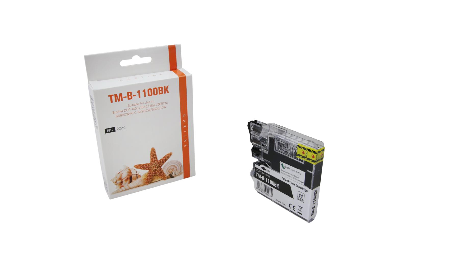 LC980/1100BK alternativ Seestern Tinte black / LC1100BK / 20ml