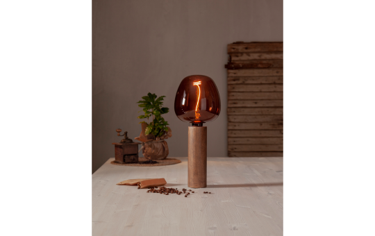 LED-Lampe ''Cognac Apple'', E27, 1800K, 1W, 80 Ra, 40lm, ca. 12,5x17cm